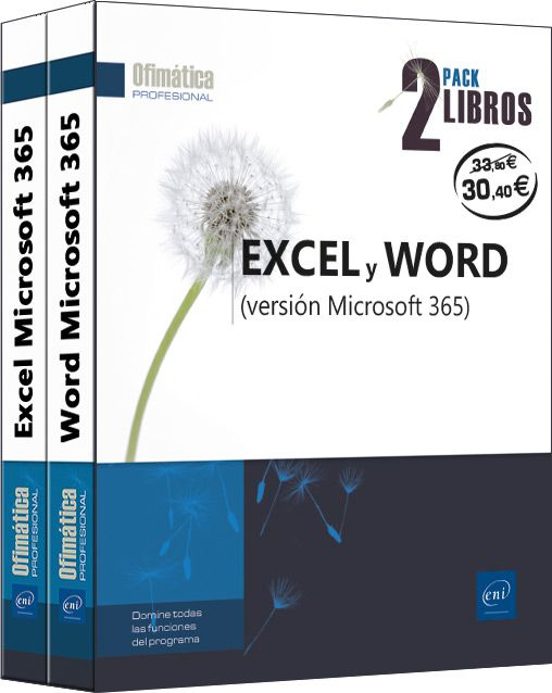 EXCEL Y WORD (VERSIÓN MICROSOFT 365) PACK DE 2 LIBROS
