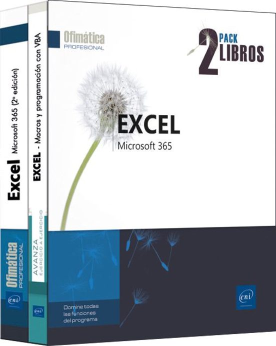 EXCEL MICROSOFT 365 PACK DE 2 LIBROS: MANUAL DE REFERENCIA + CUADERNO DE EJERCICIOS SOBRE MACROS Y PROGRAMACIÓN VBA
