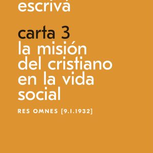 CARTA 3. LA MISION DEL CRISTIANO EN LA VIDA SOCIAL